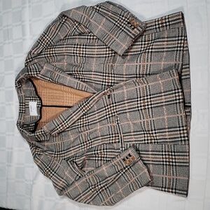 🧥Old navy cotton button up plaid blazer in Medium 🧥